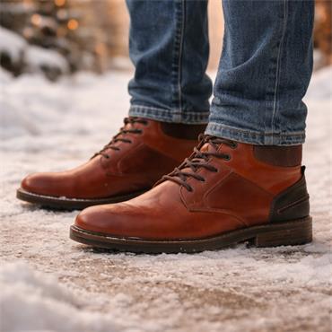 Tommy Bowe X Morris Laced Boot - Cognac Leather